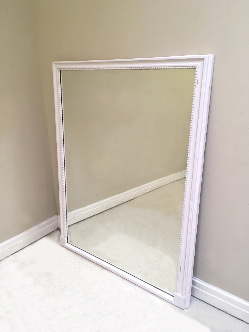 FRENCH ANTIQUE LARGE OVERMANTLE MIRROR